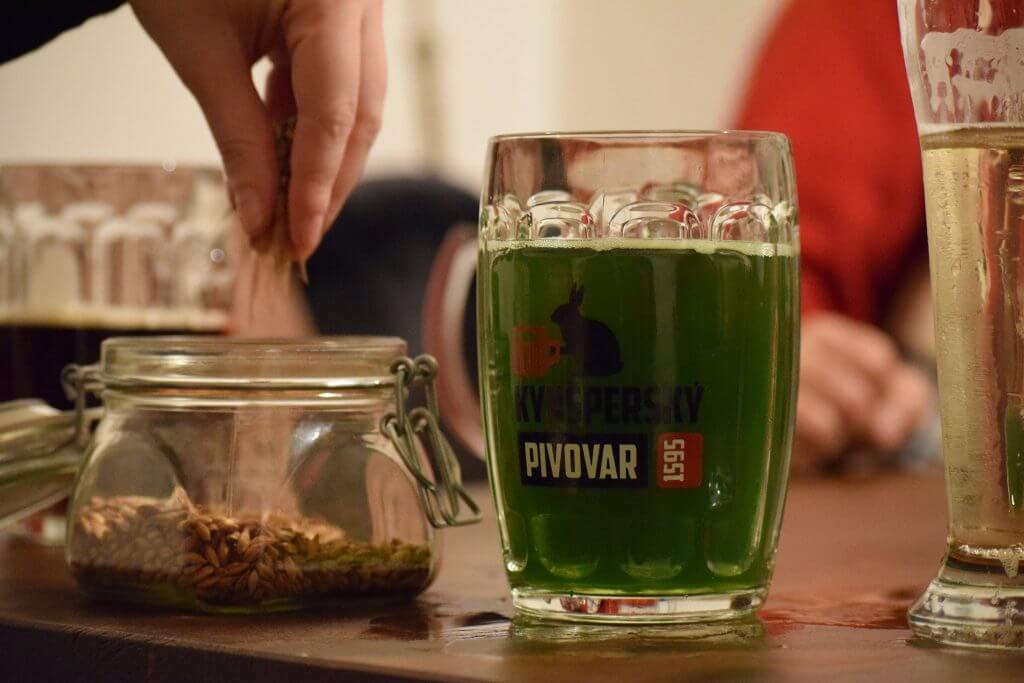 Green Beer in Prague